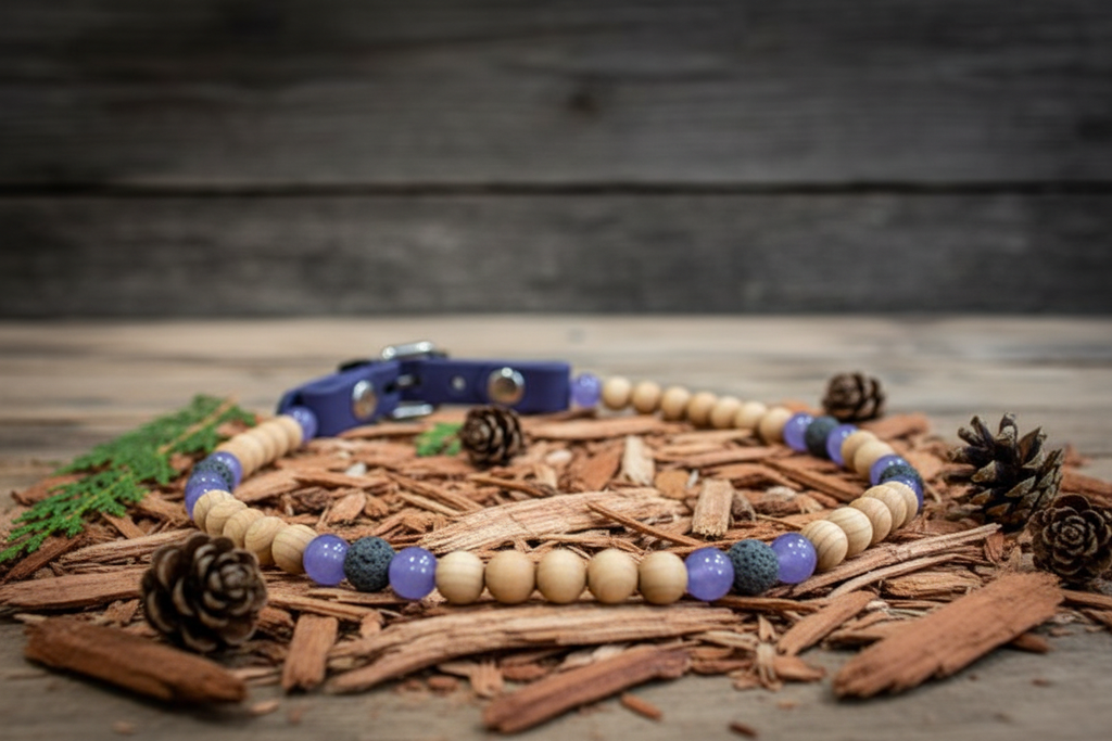 Purple Jade Cedar Tick Collar
