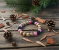 Pink Cedar Bracelet/Anklet - Match With Your Pups Cedar Tick Collar