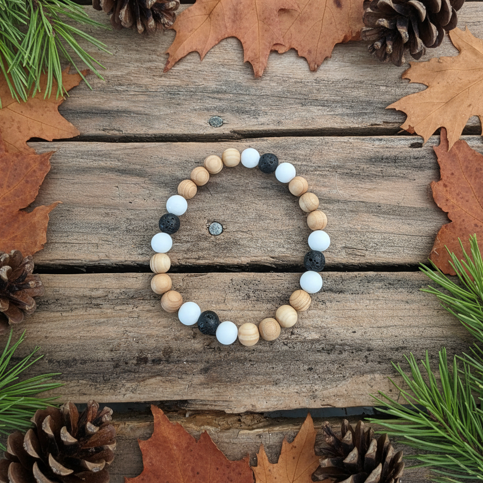 White Cedar Bracelet/Anklet - Match With Your Pups Cedar Tick Collar